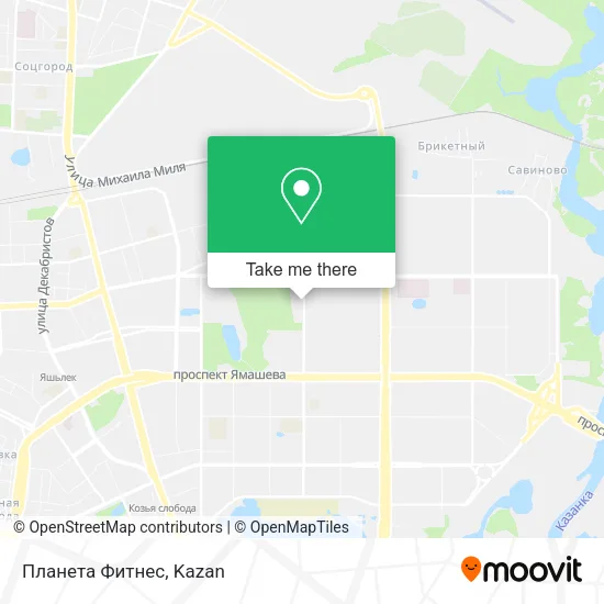 Планета Фитнес map