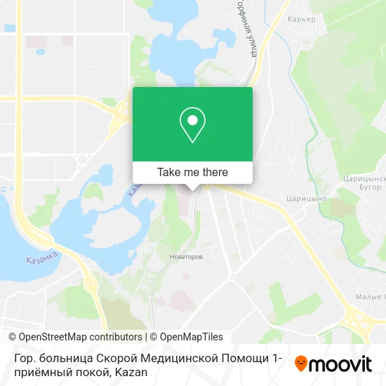 Гор. больница Скорой Медицинской Помощи 1-приёмный покой map