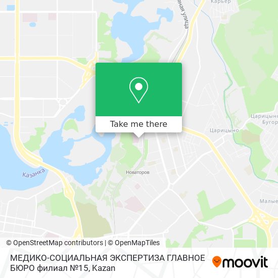 МЕДИКО-СОЦИАЛЬНАЯ ЭКСПЕРТИЗА ГЛАВНОЕ БЮРО филиал №15 map