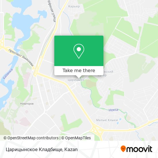 Царицынское Кладбище map