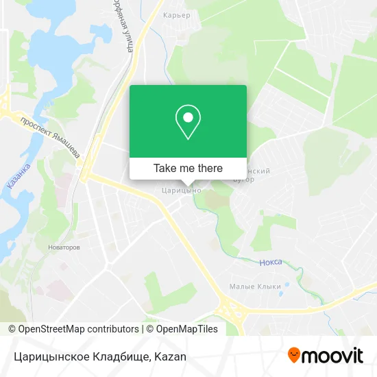 Царицынское Кладбище map