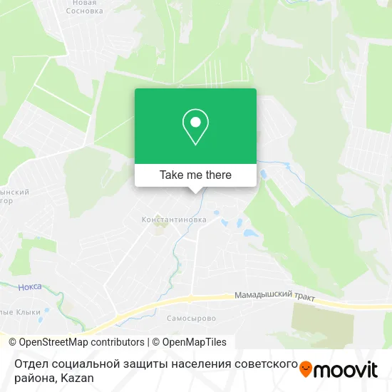 Отдел социальной защиты населения советского района map