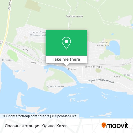 Лодочная станция Юдино map