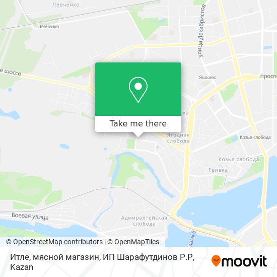 Итле, мясной магазин, ИП Шарафутдинов Р.Р map