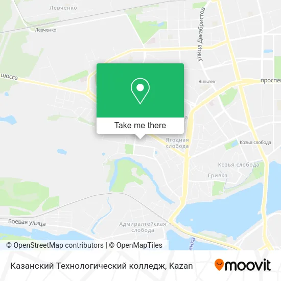 Казанский Технологический колледж map