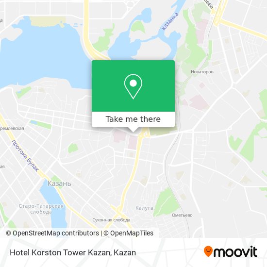 Hotel Korston Tower Kazan map