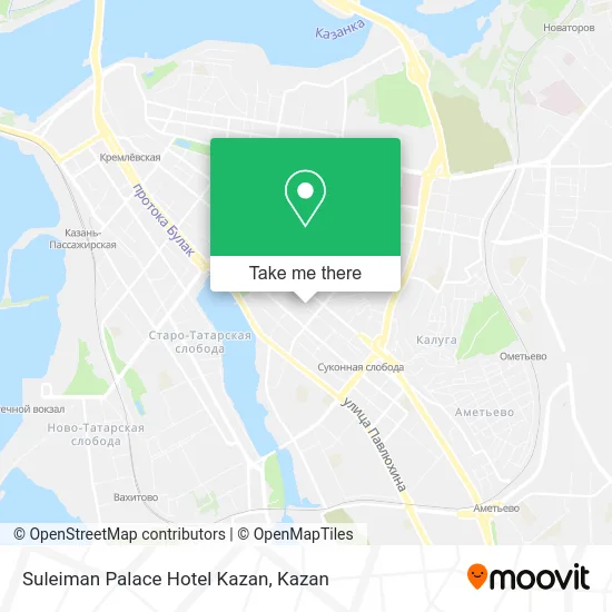 Suleiman Palace Hotel Kazan map