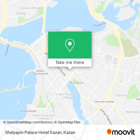 Shalyapin Palace Hotel Kazan map