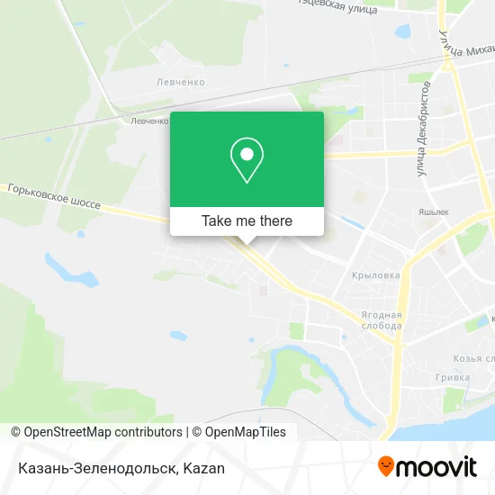 Казань-Зеленодольск map