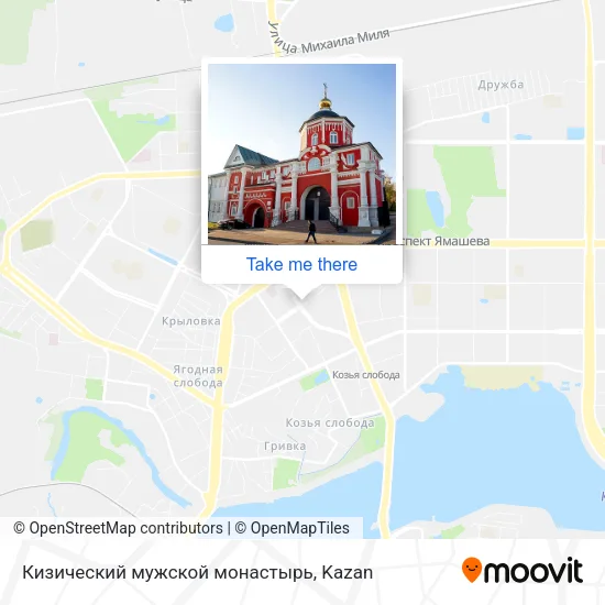 Кизический мужской монастырь map