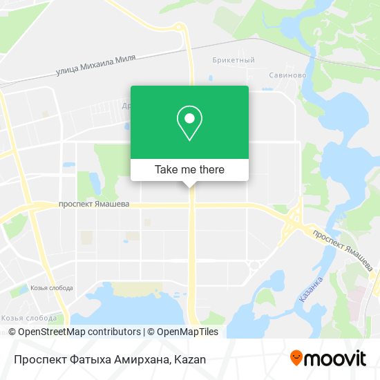 Проспект Фатыха Амирхана map