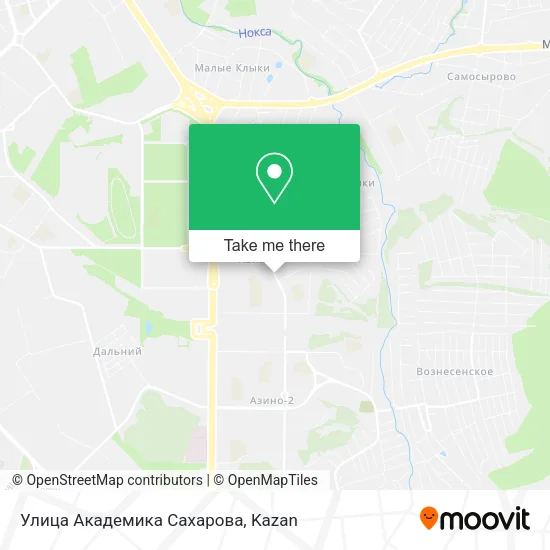 Улица Академика Сахарова map