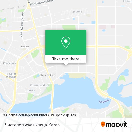 Чистопольская улица map