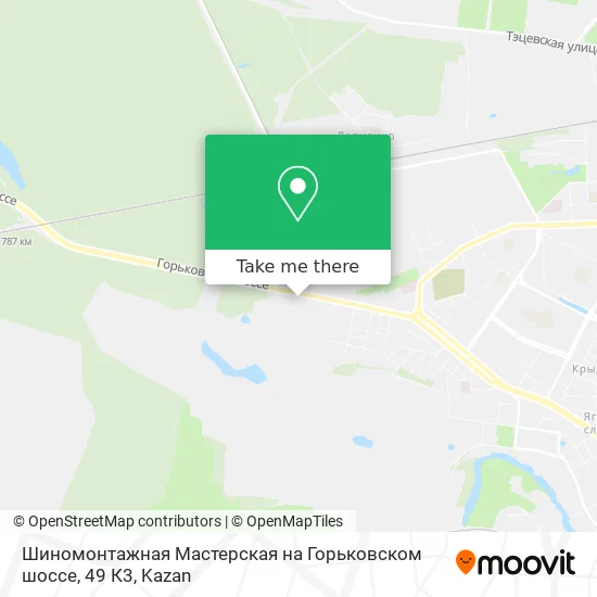 Шиномонтажная Мастерская на Горьковском шоссе, 49 К3 map