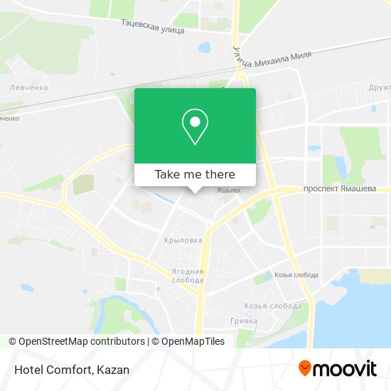 Hotel Comfort map