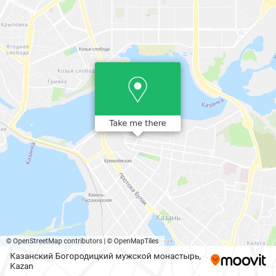 Казанский Богородицкий мужской монастырь map