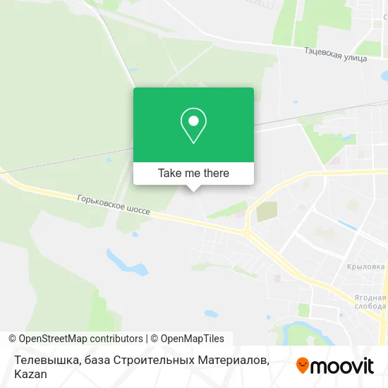 Телевышка, база Строительных Материалов map
