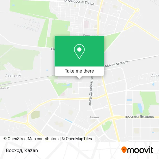 Восход map