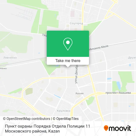 Пункт охраны Порядка Отдела Полиции 11 Московского района map
