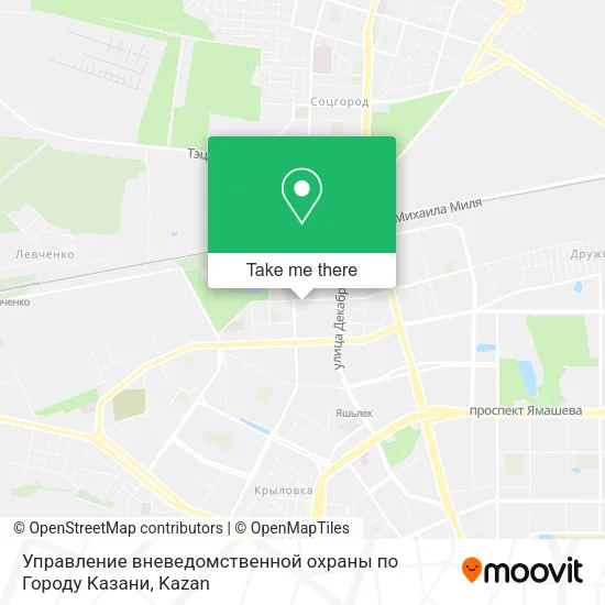 Управление вневедомственной охраны по Городу Казани map