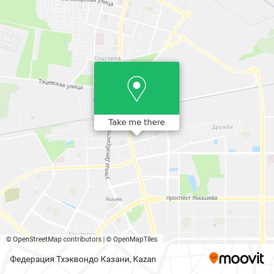 Федерация Тхэквондо Казани map