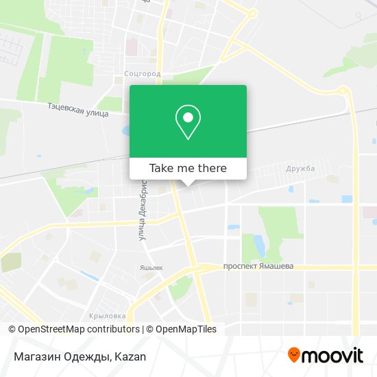 Магазин Одежды map