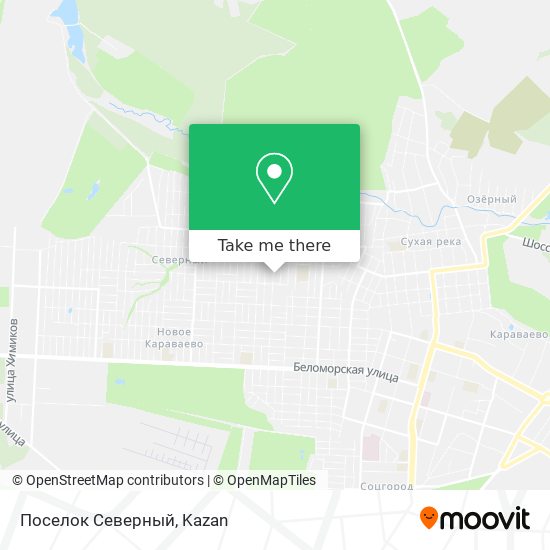 Поселок Северный map