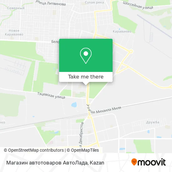 Магазин автотоваров АвтоЛада map