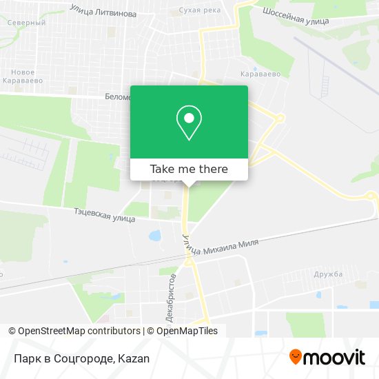 Парк в Соцгороде map
