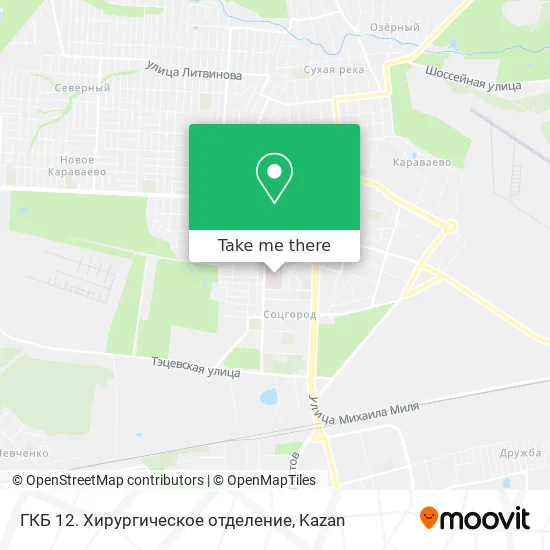 ГКБ 12. Хирургическое отделение map