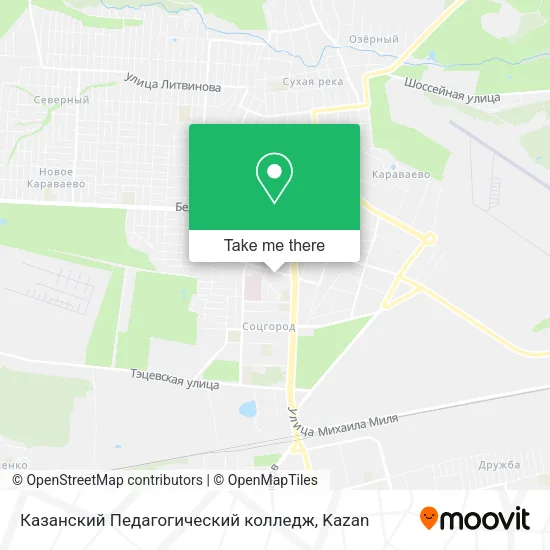 Казанский Педагогический колледж map