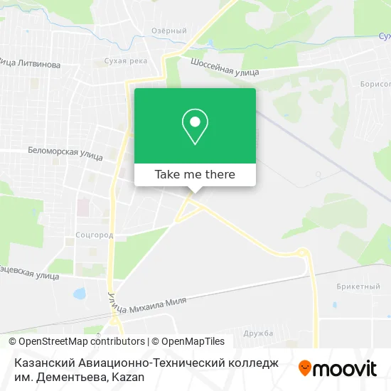 Казанский Авиационно-Технический колледж им. Дементьева map