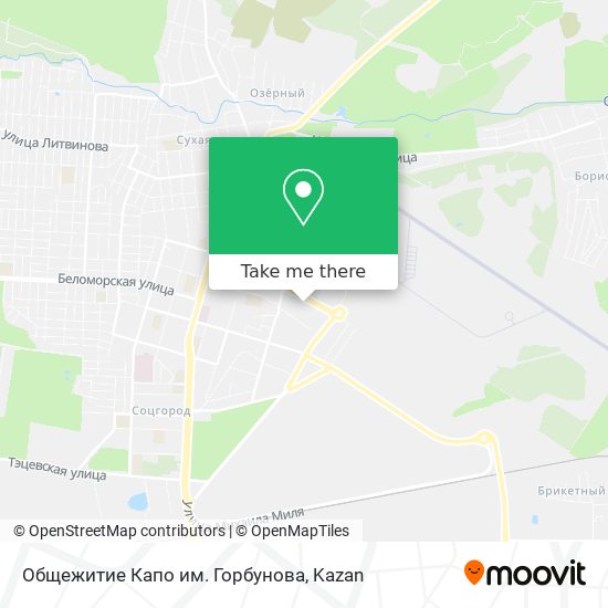 Общежитие Капо им. Горбунова map