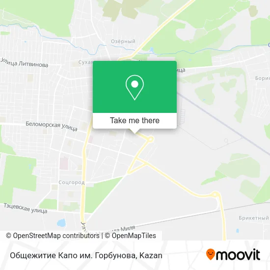 Общежитие Капо им. Горбунова map