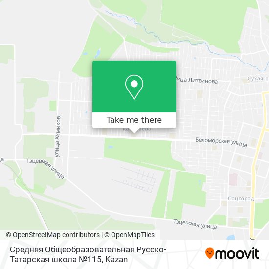 Средняя Общеобразовательная Русско-Татарская школа №115 map