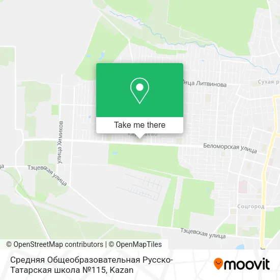 Средняя Общеобразовательная Русско-Татарская школа №115 map
