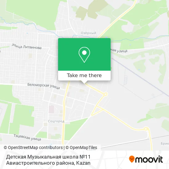 Детская Музыкальная школа №11 Авиастроительного района map