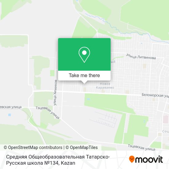 Средняя Общеобразовательная Татарско-Русская школа №134 map