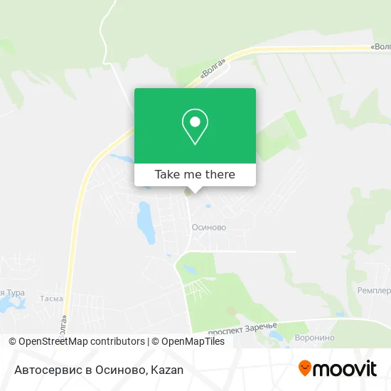 Автосервис в Осиново map