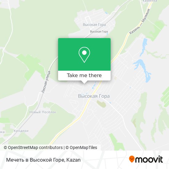 Мечеть в Высокой Горе map