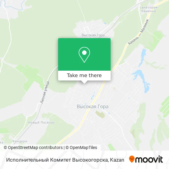 Исполнительный Комитет Высокогорска map