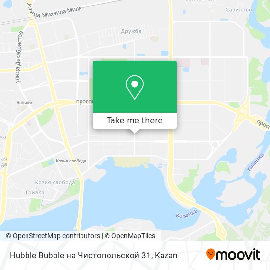 Hubble Bubble на Чистопольской 31 map