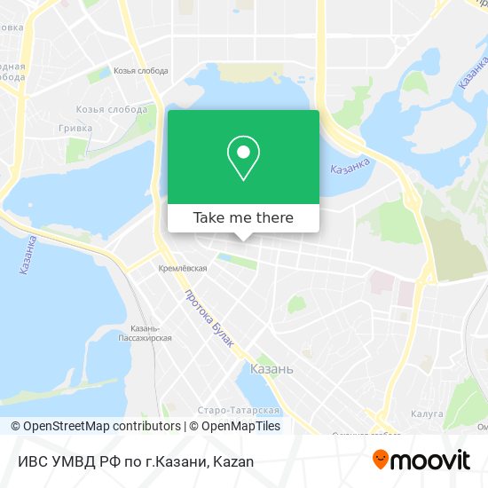 ИВС УМВД РФ по г.Казани map