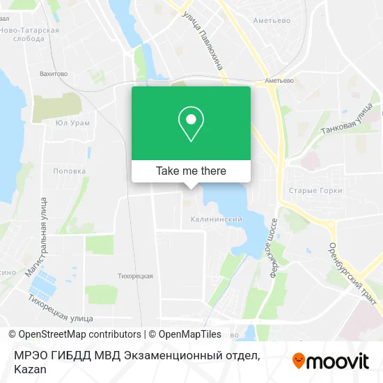 МРЭО ГИБДД МВД Экзаменционный отдел map