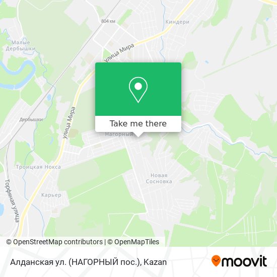 Алданская ул. (НАГОРНЫЙ пос.) map