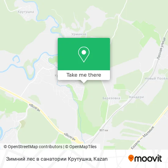 Зимний лес в санатории Крутушка map