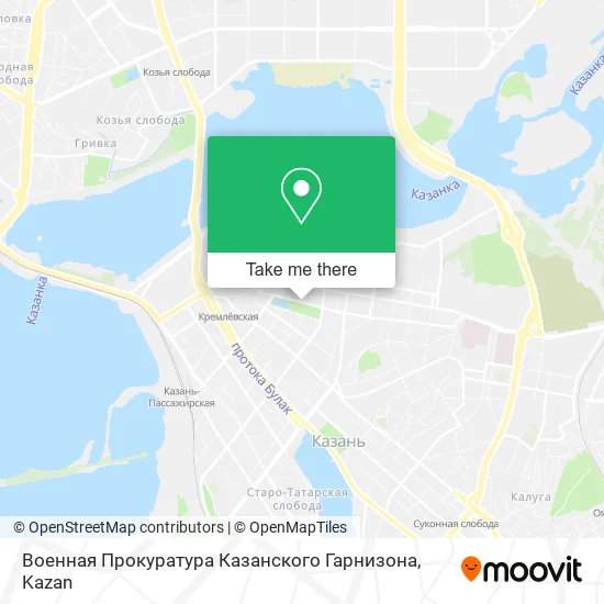Военная Прокуратура Казанского Гарнизона map