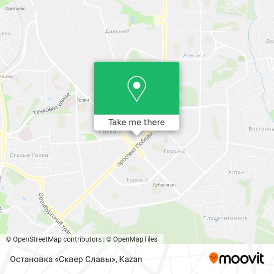 Остановка «Сквер Славы» map