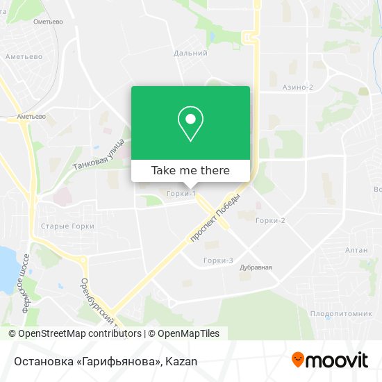 Остановка «Гарифьянова» map
