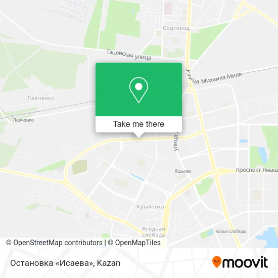Остановка «Исаева» map
